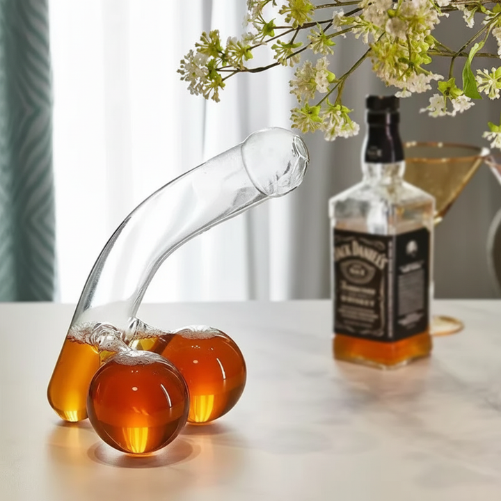 Skanto | Bleifreie Glas-Karaffe – Einzigartiges Design 600 ml
