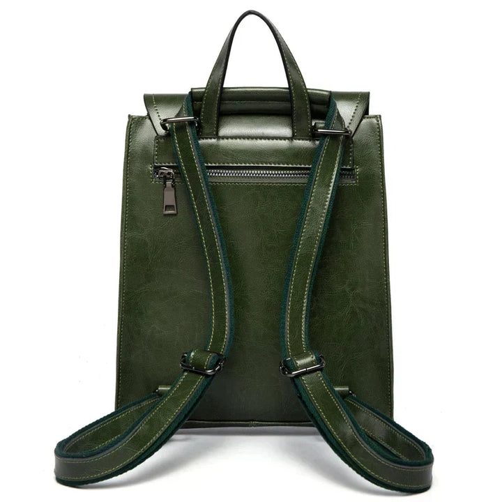 Rucksack Damen – Lederoptik, 30 × 25 × 12 cm, 4 Farben