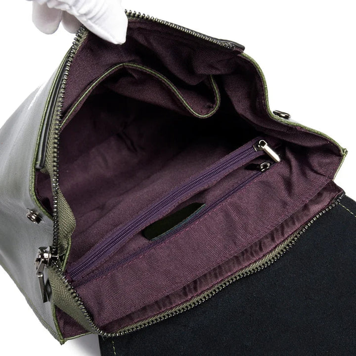 Rucksack Damen – Lederoptik, 30 × 25 × 12 cm, 4 Farben
