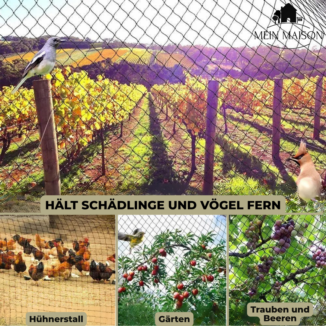 Skanto | AgriNet Pro Gartennetz | UV-beständig & Reißfest | Vielseitiger Pflanzenschutz | In Wunschgröße erhältlich