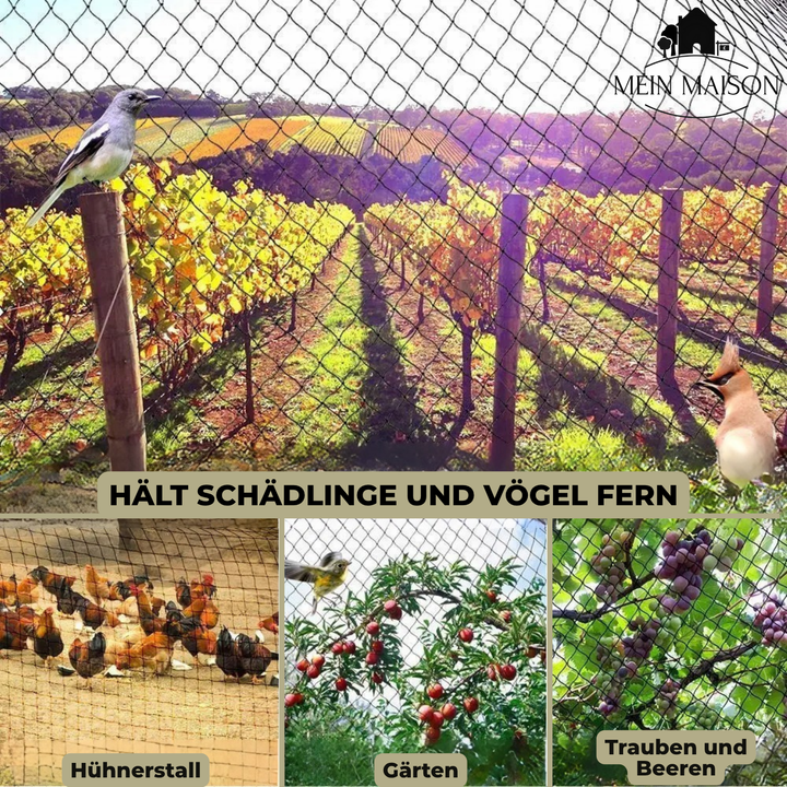 Skanto | AgriNet Pro Gartennetz | UV-beständig & Reißfest | Vielseitiger Pflanzenschutz | In Wunschgröße erhältlich