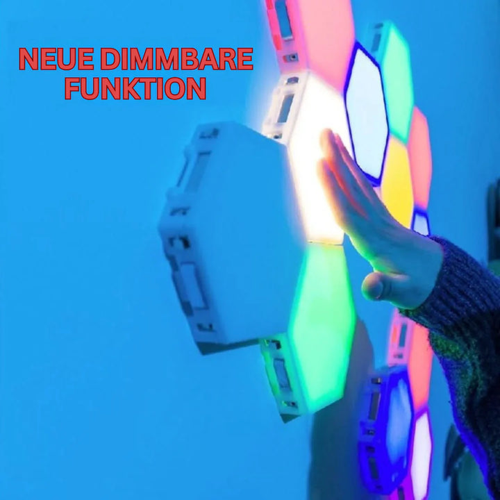 Skanto | Interaktive hexagonale LED-Paneele mit RGB-Farbsteuerung und Musik-Synchronisation