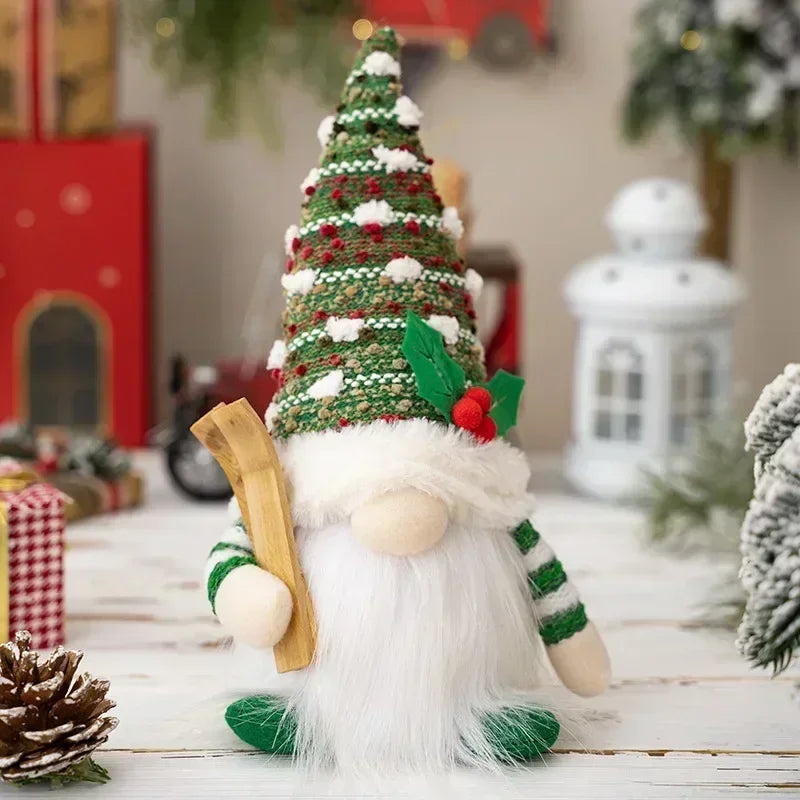 Skanto | Weihnachts-Wichtel-Dekoration | LED Nachtlicht | Warm leuchtendes Feiertagsornament