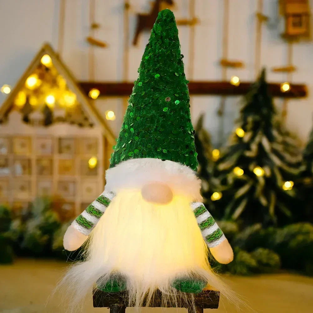 Skanto | Weihnachts-Wichtel-Dekoration | LED Nachtlicht | Warm leuchtendes Feiertagsornament