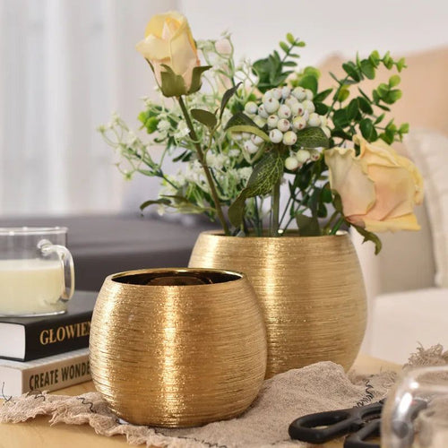 Skanto | Vergoldeter Blumentopf