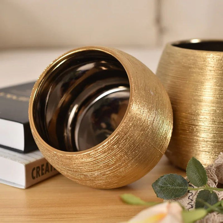 Skanto | Vergoldeter Blumentopf