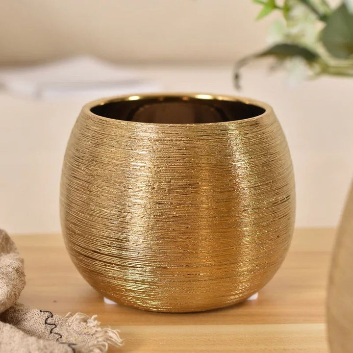Skanto | Vergoldeter Blumentopf