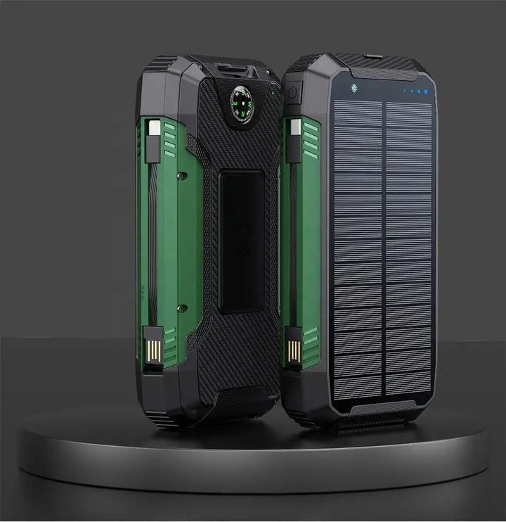 Skanto | 30000mAh Solar-Ladegerät, kabellose wasserdichte Powerbank extern