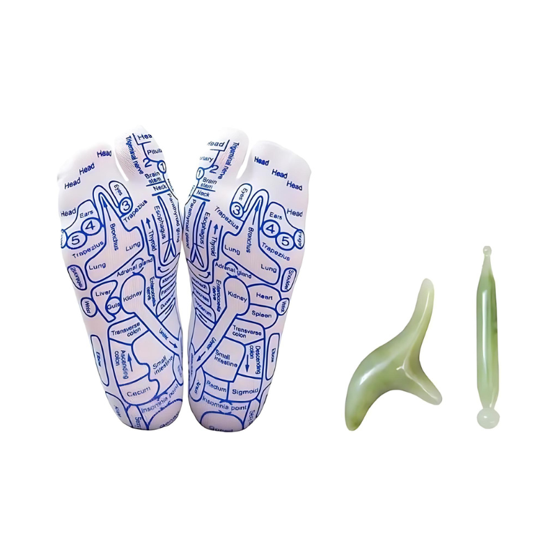 Skanto | Therapeutische Massagesocken | Akupressur-Design für sofortige Schmerzlinderung & Entspannung zu Hause