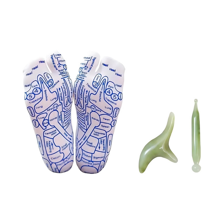 Skanto | Therapeutische Massagesocken | Akupressur-Design für sofortige Schmerzlinderung & Entspannung zu Hause