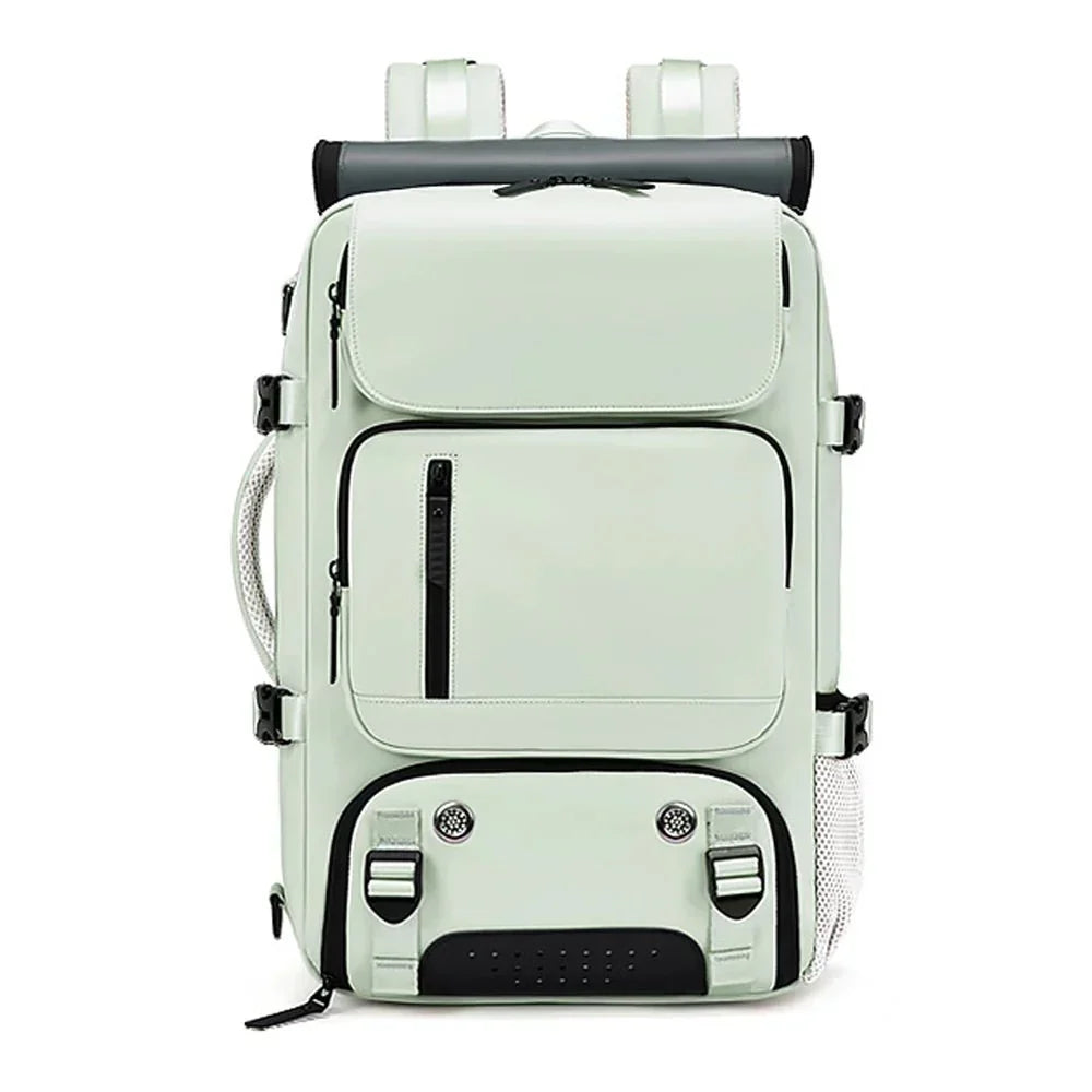 Skanto | TRAVELMAX Pack – Großer wasserdichter Reiserucksack mit USB-Ladeanschluss
