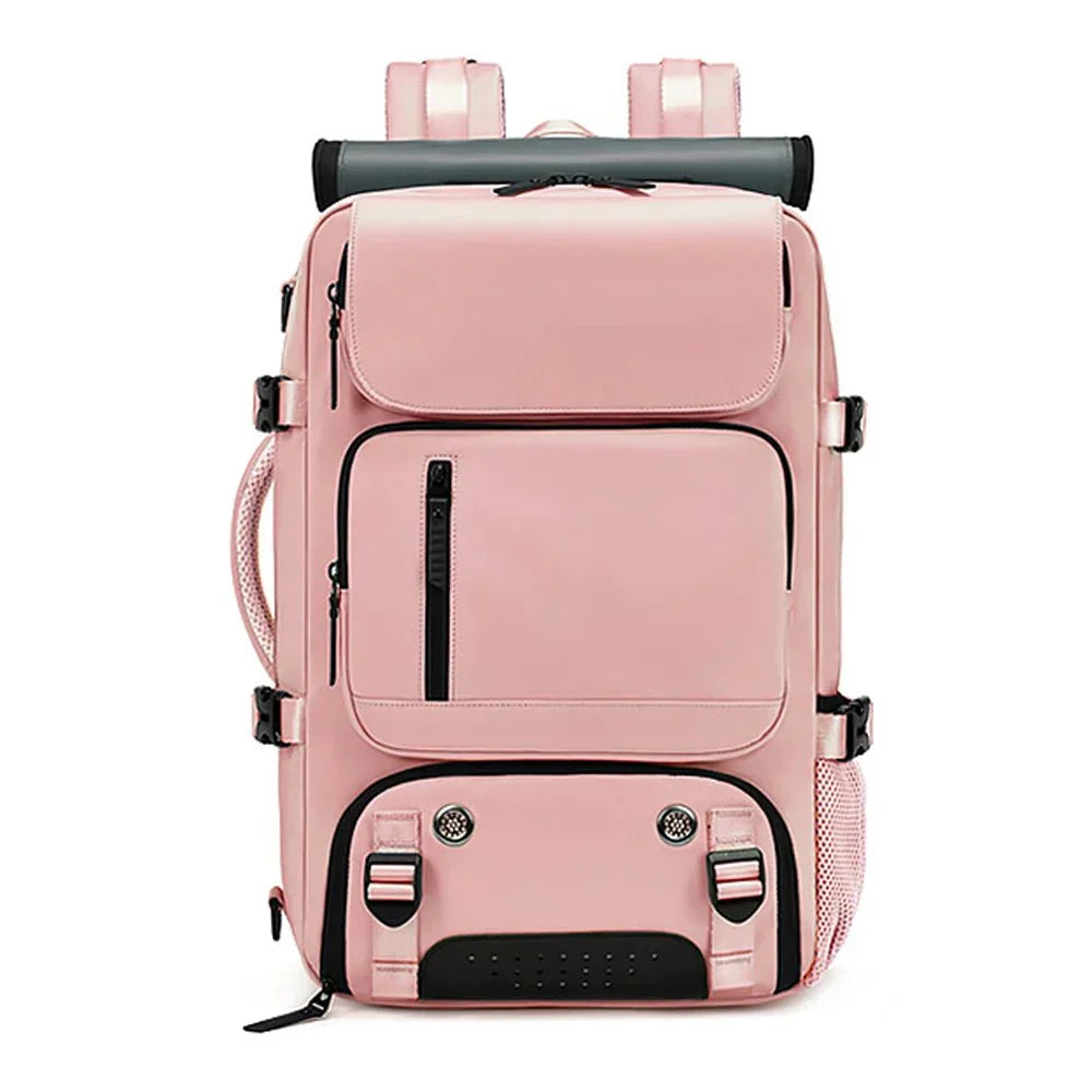 Skanto | TRAVELMAX Pack – Großer wasserdichter Reiserucksack mit USB-Ladeanschluss