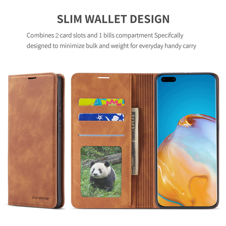 Skanto | Huawei Hülle: Magnetische Lederhülle für stilvollen Schutz