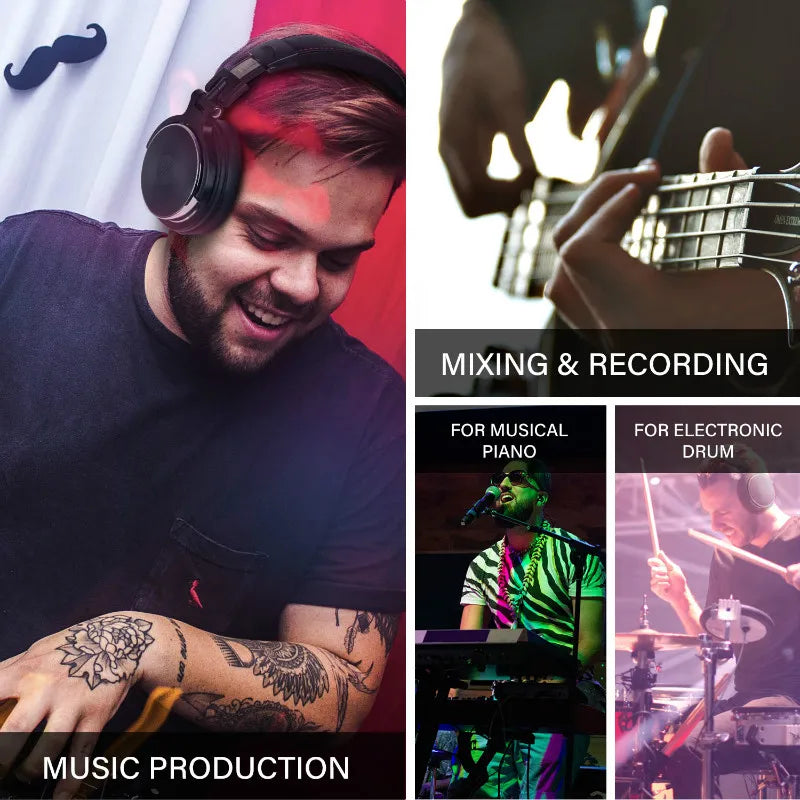 Oneodio Wired Studio Pro 50 & Pro 30 DJ Kopfhörer mit Mikrofon – TWS Noise Cancelling HiFi Stereo Dynamisches Headset
