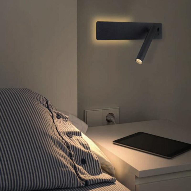 Skanto | Drehbare LED-Lese-Wandleuchte für das Bett