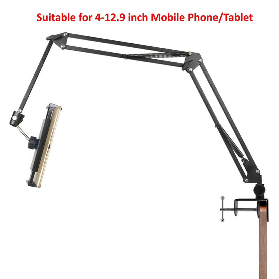 Skanto | Langer Arm Schwerlast-Schreibtischhalter für Tablets
