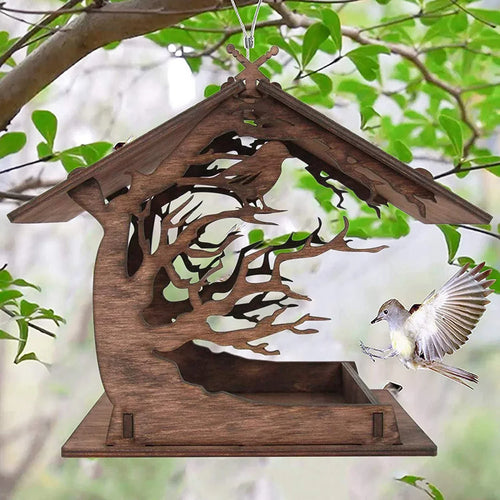 Skanto | Rustikales Vogelhaus aus Holz