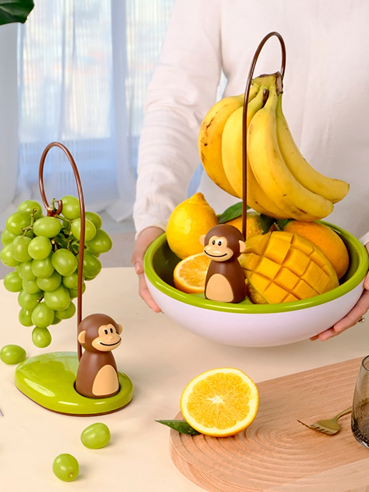 Skanto | Affenform Küchen-Bananenhalter Ständer