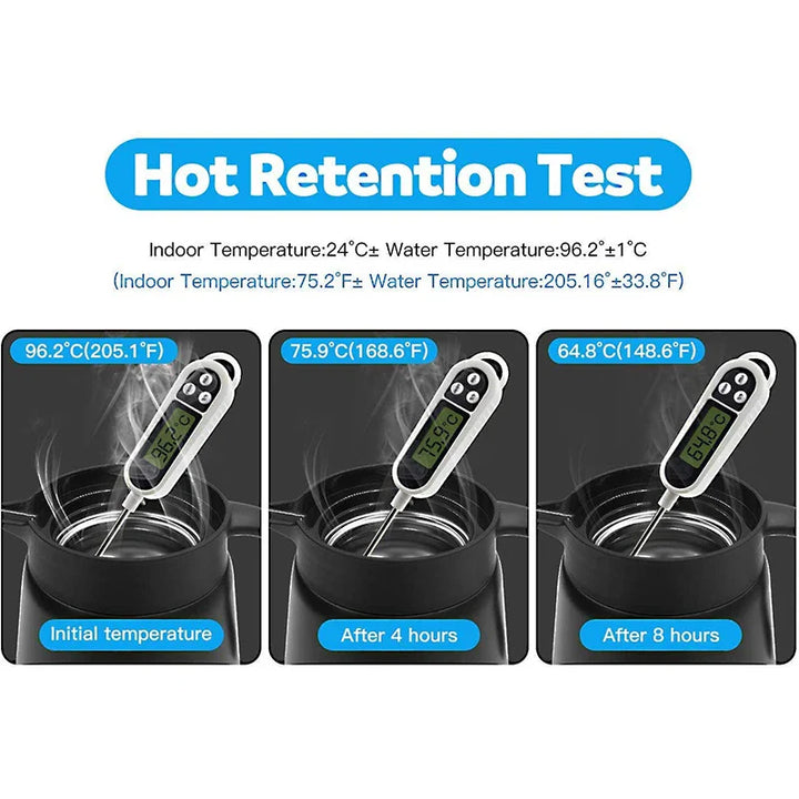 Skanto | ThermoBrew Isolierkanne | Edelstahl 304 | Doppelwandig & Vakuumisoliert | 6h Heiß / 12h Kalt | 0,5 L