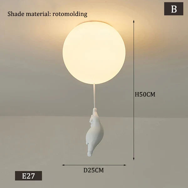 Skanto | Hängende Bärenballon-Lampe