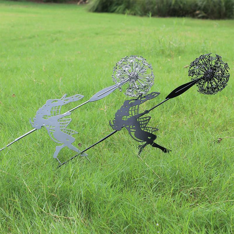 Skanto | Fee und Löwenzahn tanzen zusammen Skulptur für den Garten