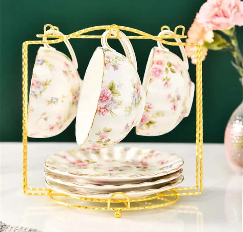 Skanto | Elegante Bone China Porzellan Kaffeetasse – Luxuriöses und einzigartiges Design