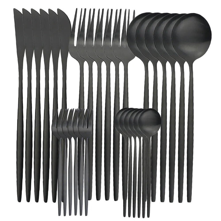 Skanto | Hochwertiges Edelstahl-Besteckset für 6 Personen – Elegante Besteckkollektion