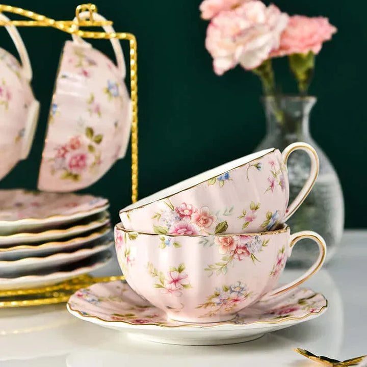 Skanto | Elegante Bone China Porzellan Kaffeetasse – Luxuriöses und einzigartiges Design