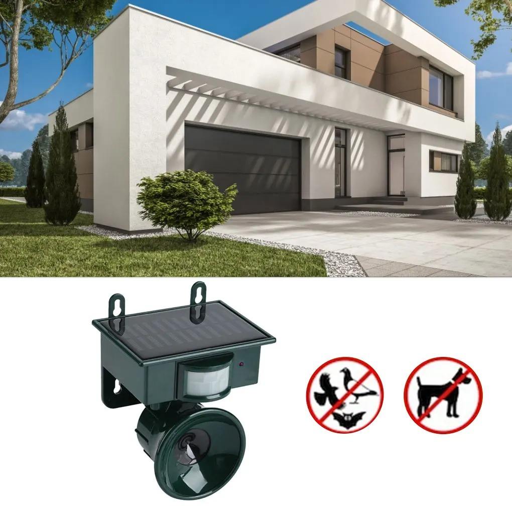 Skanto | TerraGuard – Wetterfester Solar-Vogelschreck mit PIR-Bewegungssensor und natürlicher Klangabschreckung