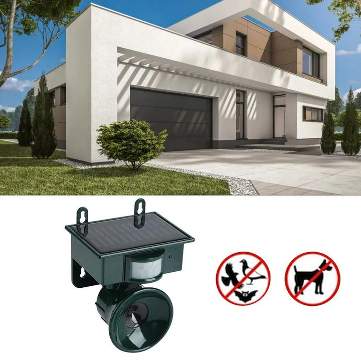 Skanto | TerraGuard – Wetterfester Solar-Vogelschreck mit PIR-Bewegungssensor und natürlicher Klangabschreckung