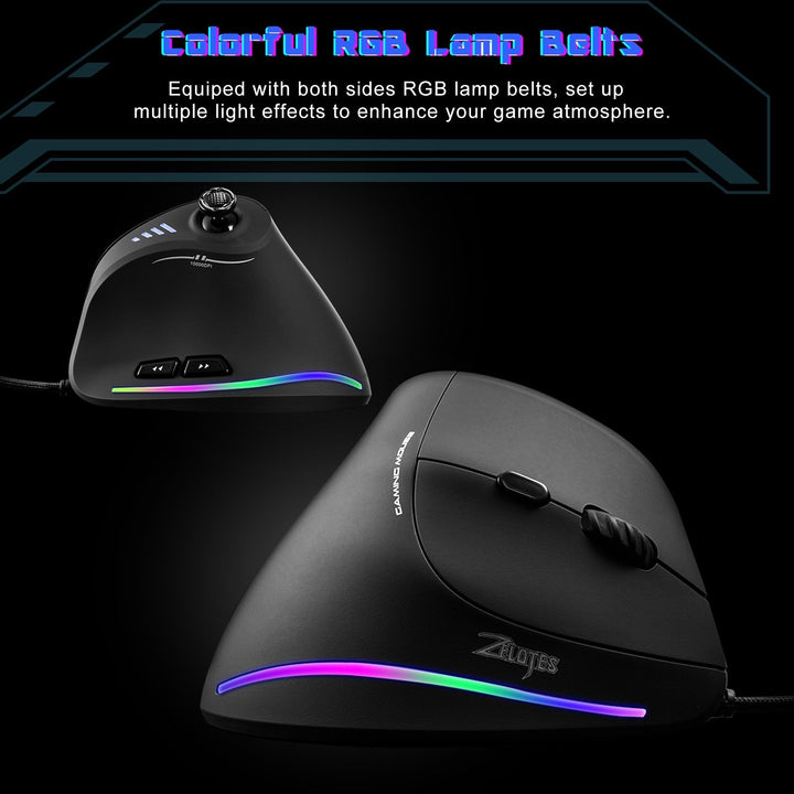 Skanto | Programmierbare ergonomische RGB Game Master Maus