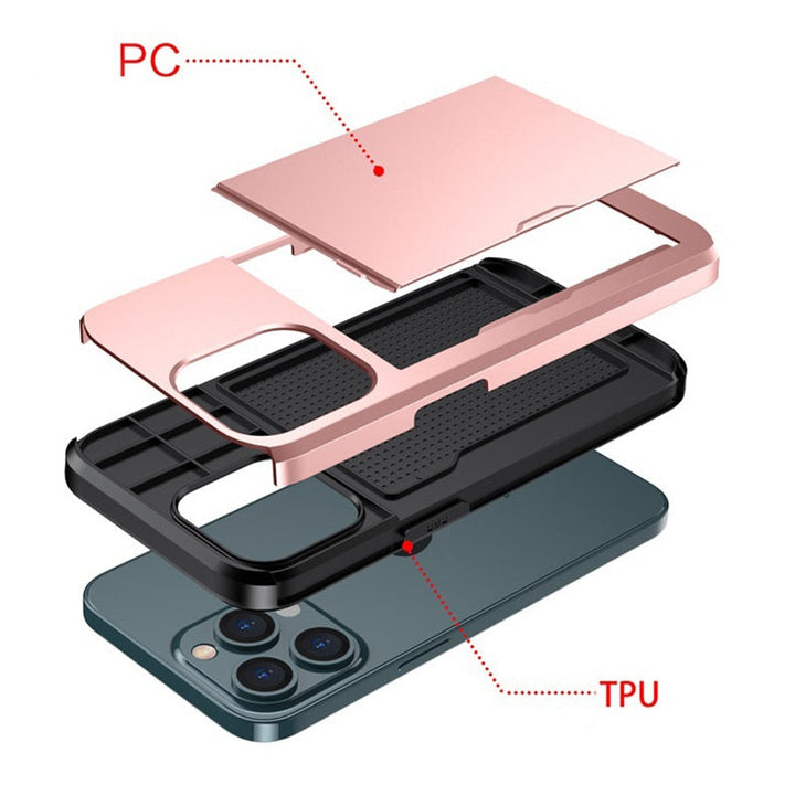 Skanto | Business Armor Slide Wallet iPhone Hülle
