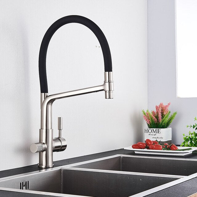Skanto | Doppel-Auslauf Trinkwasserhahn Filter-Küchenarmaturen