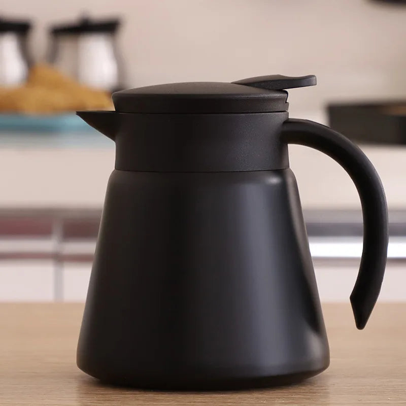 Skanto | ThermoBrew Isolierkanne | Edelstahl 304 | Doppelwandig & Vakuumisoliert | 6h Heiß / 12h Kalt | 0,5 L