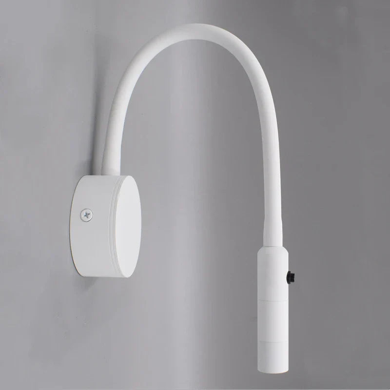 Skanto | Moderne flexible LED-Leselampe mit Schalter für Schlafzimmer und Arbeitszimmer – 1W/3W