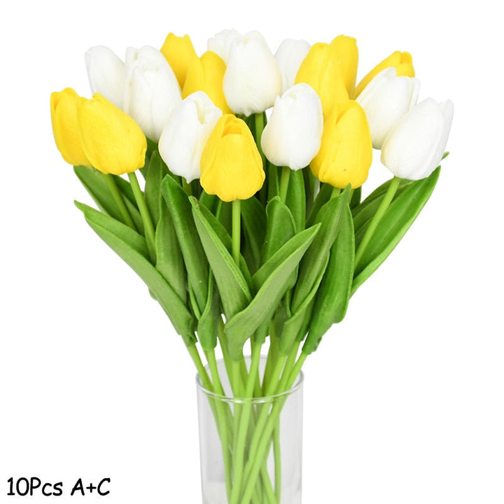 Skanto | Künstlicher Tulpenstrauß, Dekoration (10 Stück)