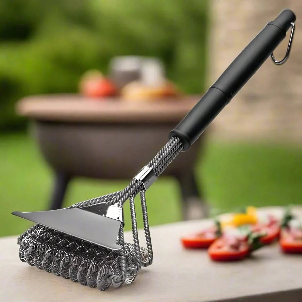 Skanto | Kostenlose BBQ-Bürste – Sicherer Edelstahl-Grillreiniger