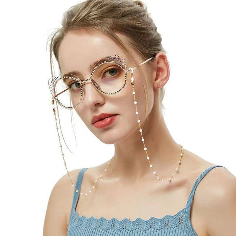 Skanto Perlen-Sonnenbrillenkette Brillenhalter