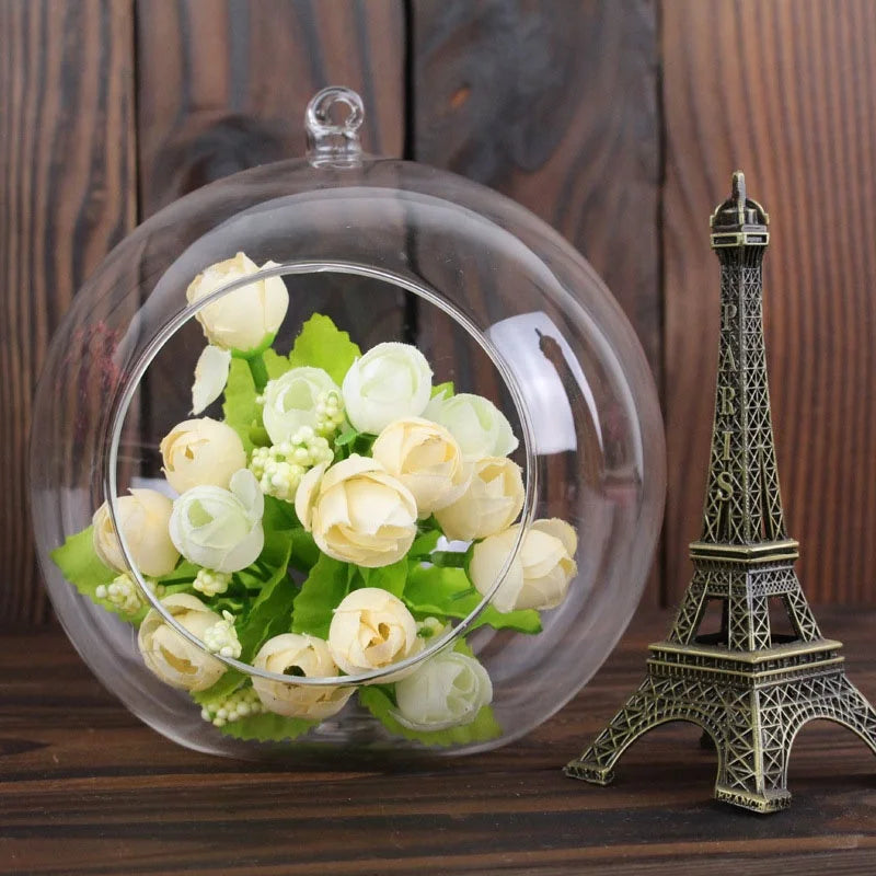 Skanto Glaskugelvase Blumenpflanze Topf Kreativer Glasbehälter Home Office Dekoration Home Tischdeko Raum Glasvasen
