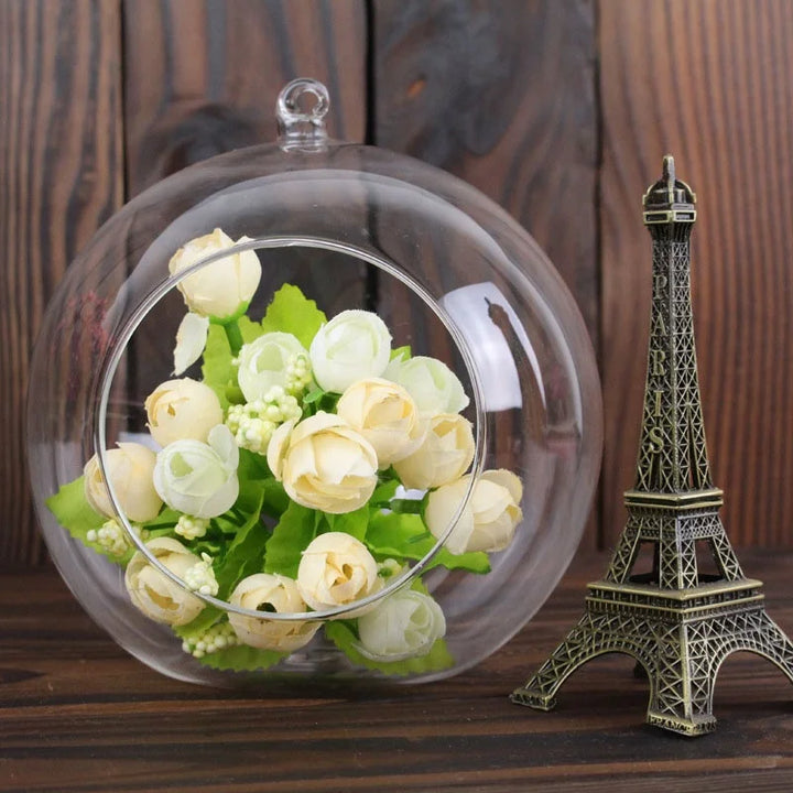 Skanto Glaskugelvase Blumenpflanze Topf Kreativer Glasbehälter Home Office Dekoration Home Tischdeko Raum Glasvasen