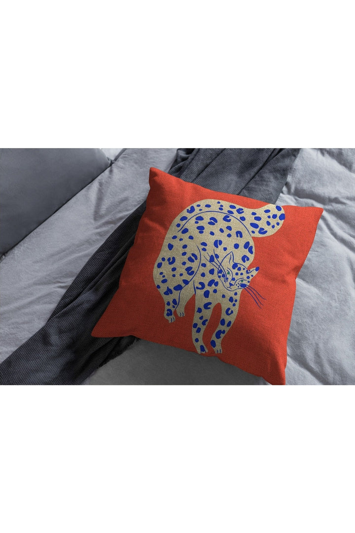 Luxuriöser Kissenbezug mit Tigerprint