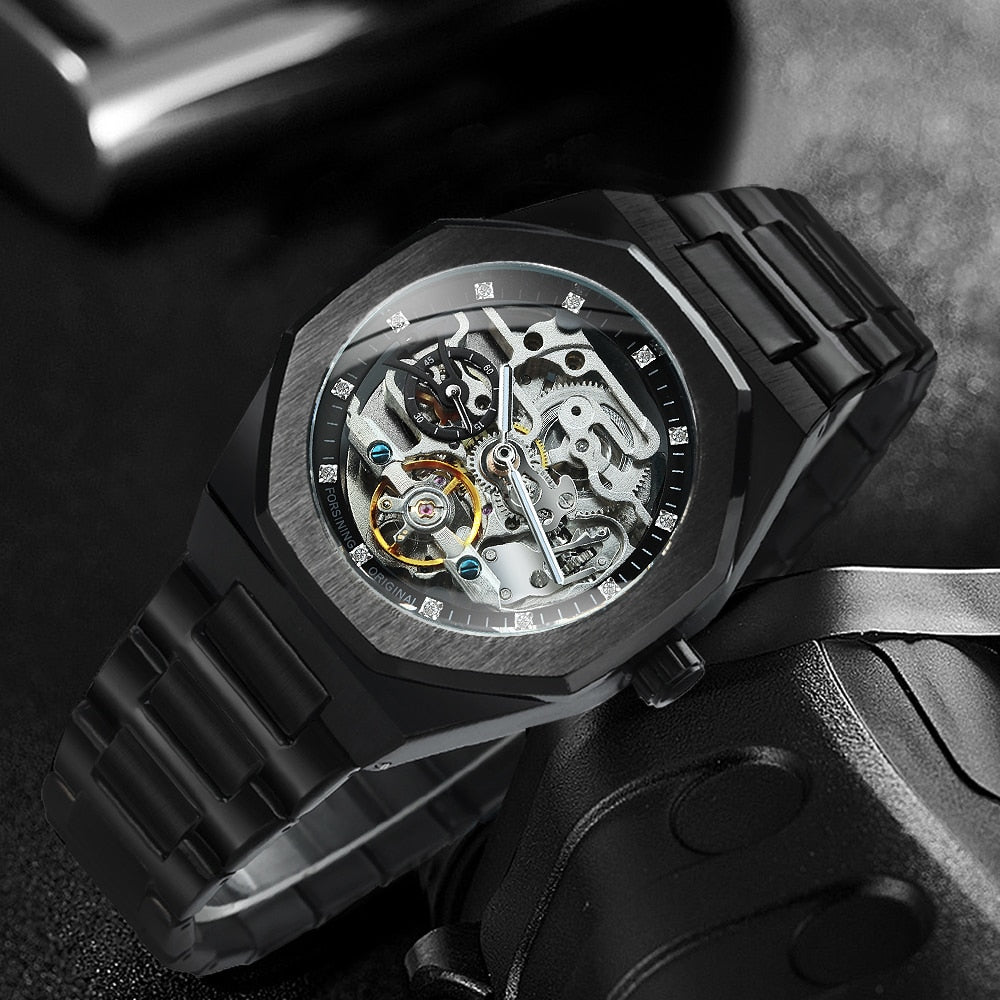 Skanto | Royale Skelett Mechanische Herrenuhr