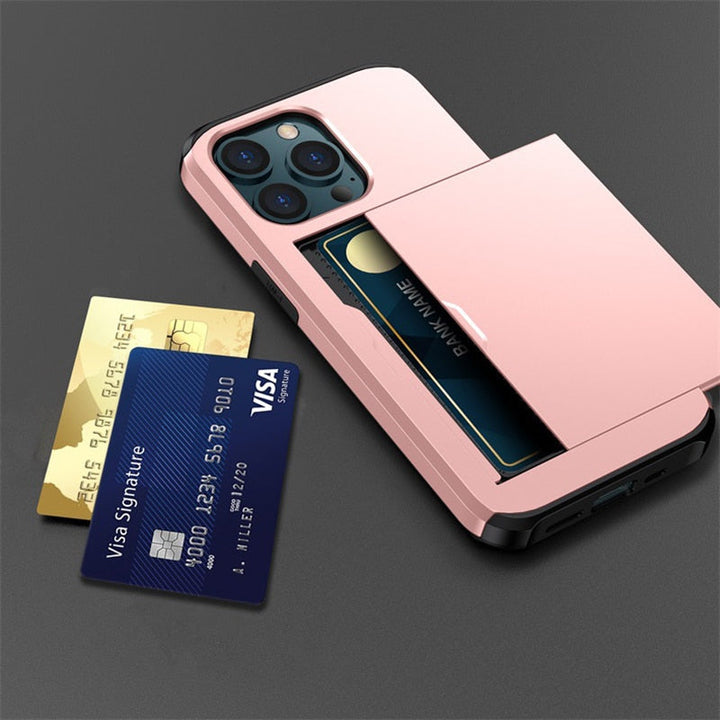 Skanto | Business Armor Slide Wallet iPhone Hülle