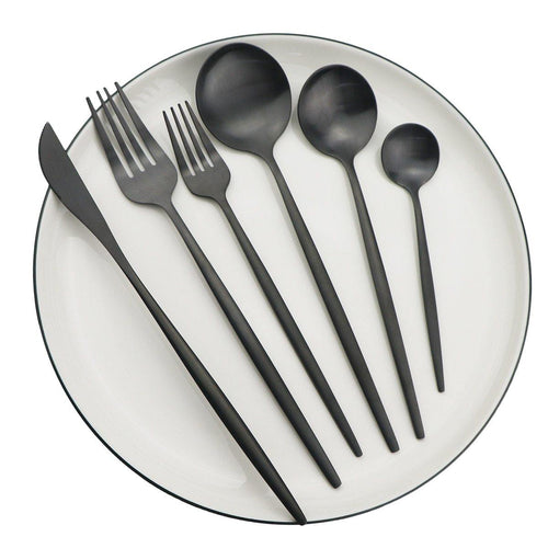 Skanto | Minimalistisches 36-teiliges Edelstahl-Besteckset: Eleganz und Langlebigkeit