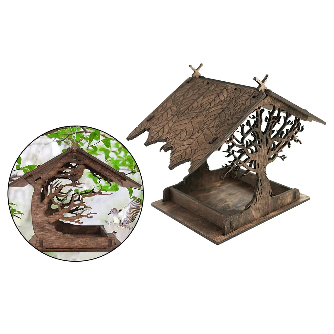 Skanto | Rustikales Vogelhaus aus Holz