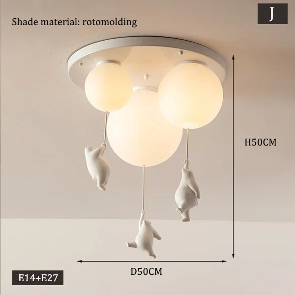 Skanto | Hängende Bärenballon-Lampe