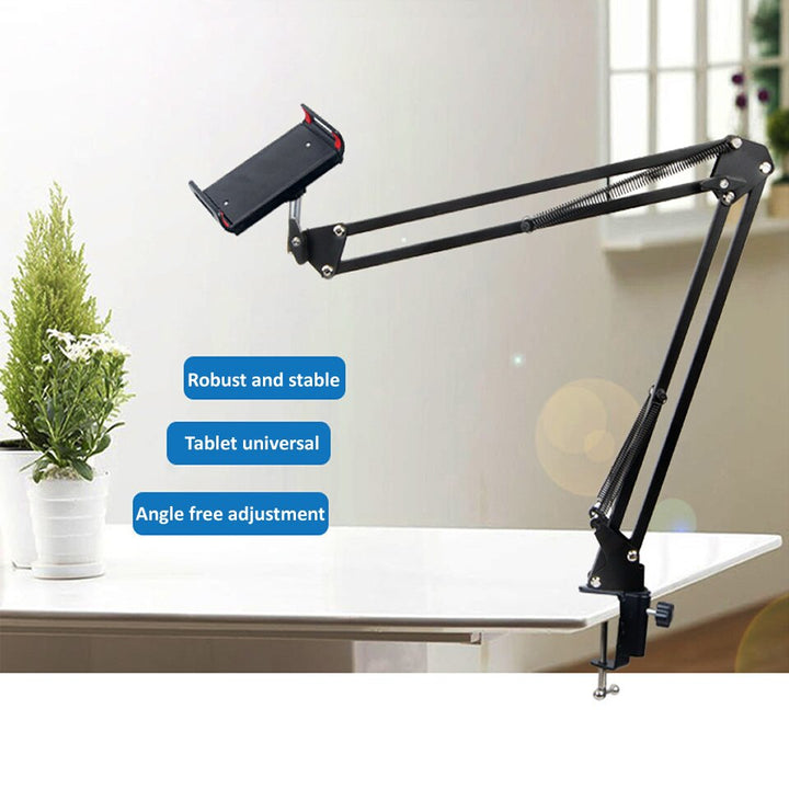 Skanto | Langer Arm Schwerlast-Schreibtischhalter für Tablets