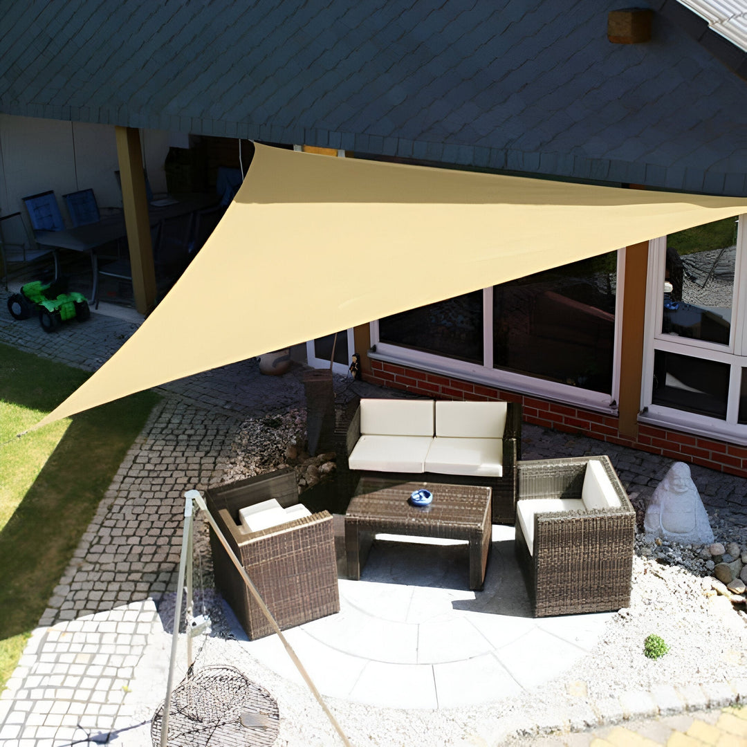 Skanto | Wasserdichtes Sonnensegel – UV-Schutz für Balkon, Garten oder Terrasse (Dreieckig oder Quadratisch)