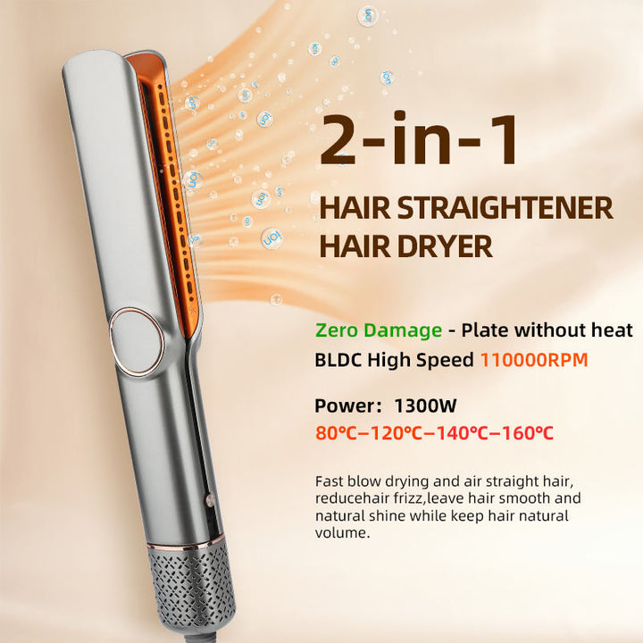 2-in-1 Haartrockner & Glätteisen für müheloses Styling