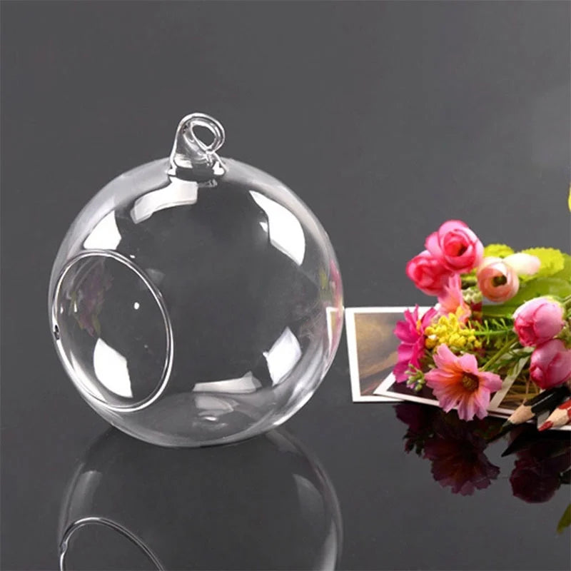 Skanto Glaskugelvase Blumenpflanze Topf Kreativer Glasbehälter Home Office Dekoration Home Tischdeko Raum Glasvasen
